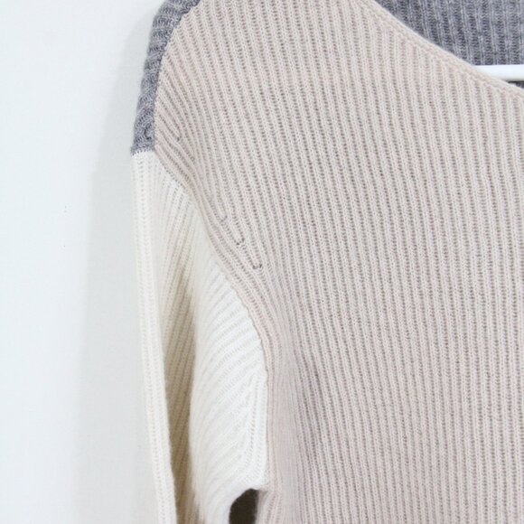 Vince Cashmere Sweater XS Women Cropped Top Soft Ribbed Knit - Picture 3 of 10